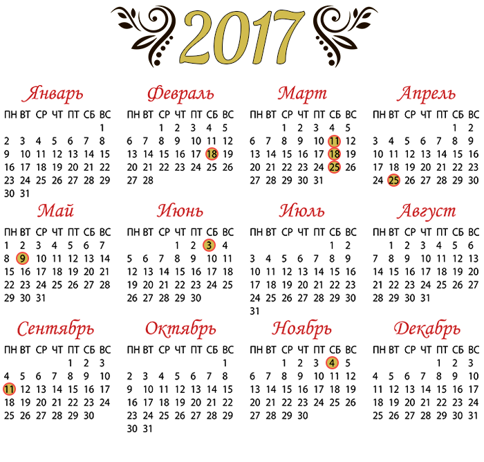 Родительские субботы в 2017 году